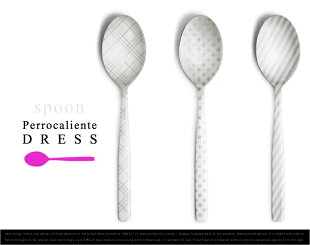 DRESS/ドレスspoon/スプーンPerrocaliente/ペロカリエンテ【PolkaDots水玉】【Checkチェック】【Stripeストライプ】カトラリー100%【あす楽対応_東海】
