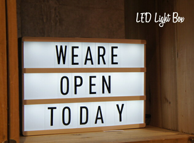 LED Light Box / LED ライトボックス 看板 電気 インテリア ライト メニュー ボード ショップ 什器 DETAIL