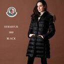 モンクレール ダウン レディース MONCLER ダウンコート パーカー リアルファー フード ロング ダウンジャケット ナイロン HERMIFUR エルミファー ブランド アウター MCLHERMIFUR9