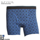 大きいサイズ メンズ B&T CLUB (ビーアンドティークラブ) 千鳥チェック 前開き ボクサーパンツ ボクサー パンツ 前開き チェック アンダーウェア 総柄 楽 ゆったり BT3305992235