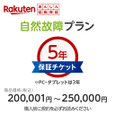 楽天あんしん延長保証（自然故障プラン）商品価格200001円〜250000円