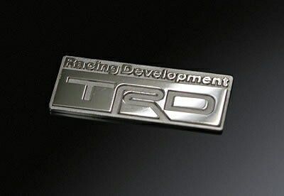 TRD TRDエンブレム(Bタイプ) 材質:真鍮仕様:ロジュームメッキサイズ:H26mm×W70mmテープ止メタイプ MS010-00003