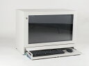 送料無料 防塵ラック PCケース ホコリ 排熱 盗難防止 工場使用可 セイテック Tidy Box 27 G グレー