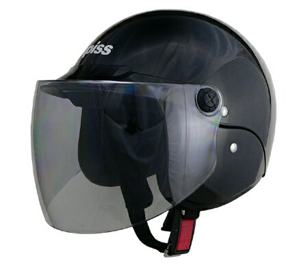 APISS AP-603セミジェットヘルメット ブラック LEAD（リード工業）送料無料