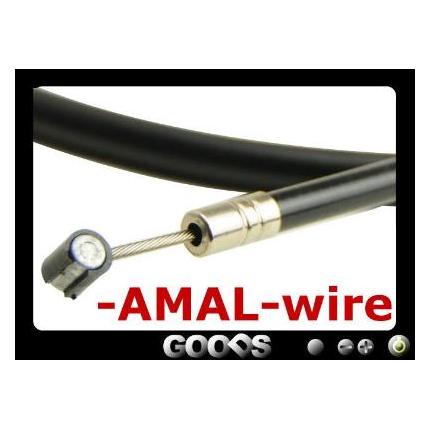 AMALホルダー用ワイヤー '88〜'00 300mmロング SR400 GOODS（モーターガレージグッズ）