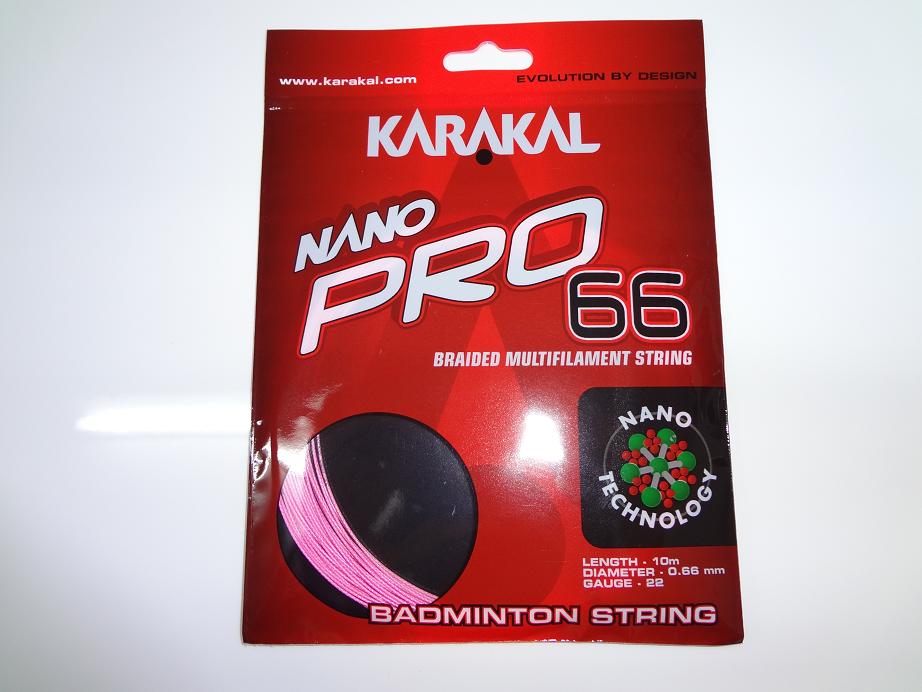 【22％OFF】NANO PRO 66 (0.66mm) バドミントンストリング10m（1本分）KARAKAL(カラカル）【あす楽対応】【メール便発送可】【あす楽_土曜営業】【あす楽_日曜営業】KARAKALストリングが更に進化を遂げた。最高の反発+響き+耐久性！＜ピンクも登場＞