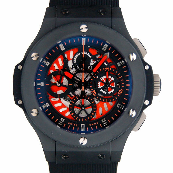 ウブロ　HUBLOT　ビッグバン　アエロバン　オールブラック　オレンジ　310.CI.1190.RX.AB010　セラミック　44mm　【新品】ウブロ　ビッグバン　アエロバン　オールブラック　オレンジ　送料無料！！