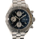 ブライトリング　BREITLING　クロノスーパーオーシャン　A13340　黒文字盤　42mm　ブレス　中古送料無料！！