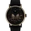 ブレゲ BREGUET クラシック トラディション 7027BB/G9/9V6 ホワイトゴールド ブラック/グレー 革ベルト USED 【中古】