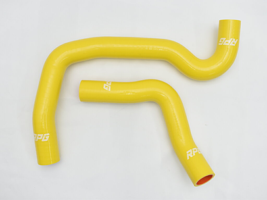 【沖縄・離島への配送不可】ジムニー JB64W3層 ラジエター シリコン ホース 黄色