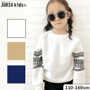 キッズ 子供服 トレーナー スウェット レース クルーネック 秋服 冬服 無地 女の子 ガールズ カジュアル ジュニア 110cm 120cm 130cm 140cm 150cm 160cm 「249-24」