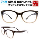 【ポイント5倍】Zoff UV CLEAR SUNGLASSES C-1B(ブラウン)【ゾフUV 送料無料 ウェリントン ボスリントン クリアレンズサングラス 透明レンズ UVカット クリアサングラス 紫外線対策 茶色 眼鏡 だてめがね ダテメガネ メンズ レディース】【ZN71G04_C-1B】