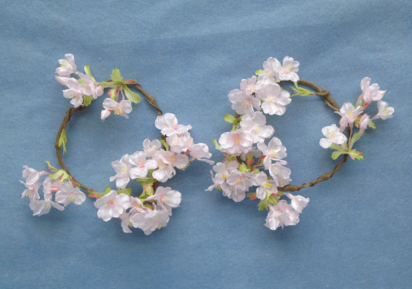 直径約15cm【桜リング】 E3556-19【造花】さくら　30％引で販売中プチサイズの桜のリースです　