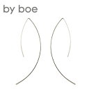 【再入荷】≪by boe≫ バイ・ボースレッダーカーブ シルバーピアス Wire Arc Earrings (Silver)【レディース】【楽ギフ_包装】