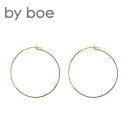 【再入荷】≪by boe≫ バイボーミニフープピアス Mini Ripple Hoop Earrings (Gold)【レディース】【楽ギフ_包装】