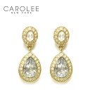 【楽天 Fashion THE SALE 60%OFF】≪CAROLEE≫ キャロリーキュービックジルコニア CZ ティアドロップ デザイン ゴールド スタッズ ピアス ニッケルフリー Cubic Zirconia Earrings (Gold)【レディース】 ワンマイルコーデ
