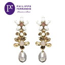 【送料無料】【楽天アフターセール 50%OFF】≪PHILIPPE FERRANDIS≫ フィリップ・フェランディスホワイトフラワー スワロフスキー イヤークリップ イヤリング Flower Swarovski Earrings【レディース】【楽ギフ_包装】