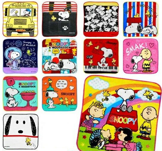 ミニタオル スヌーピー2 20×20cm