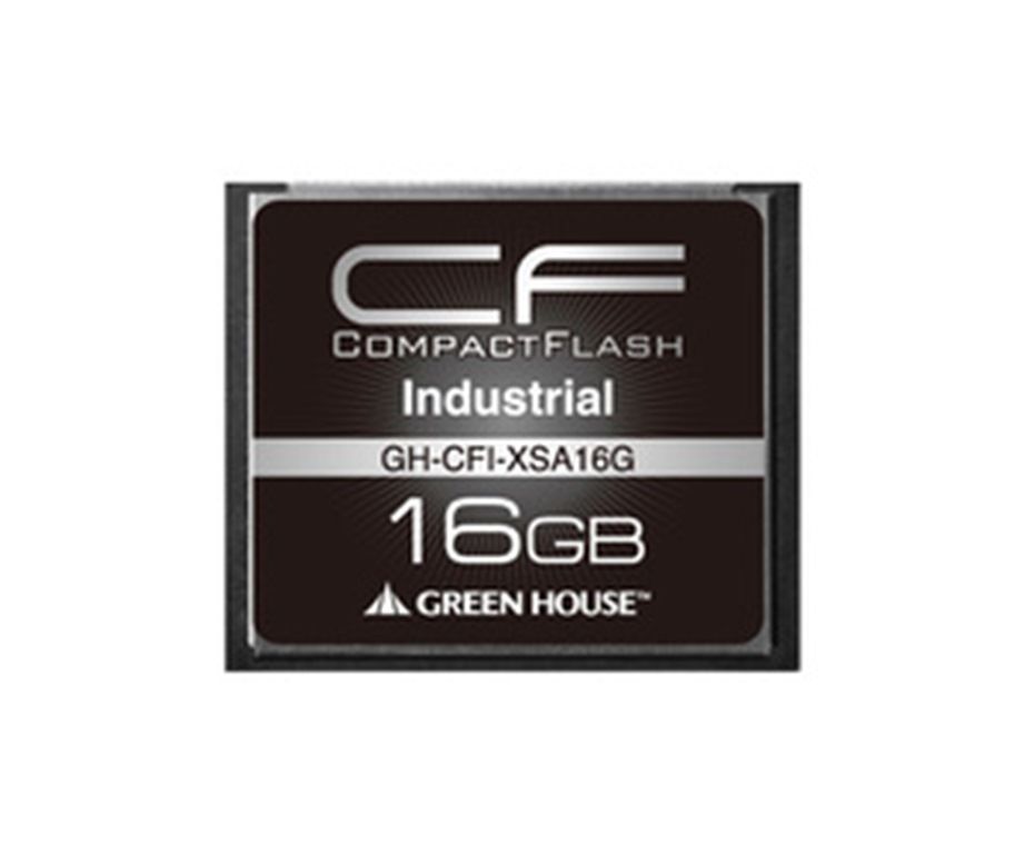 グリーンハウス インダストリアル 工業用 コンパクトフラッシュ 16GB GH-CFI-XSA16G