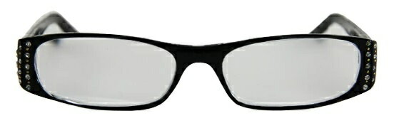 オシャレなシニアグラス カラー・サイズ ブラック・S+2.00 富士パックス販売