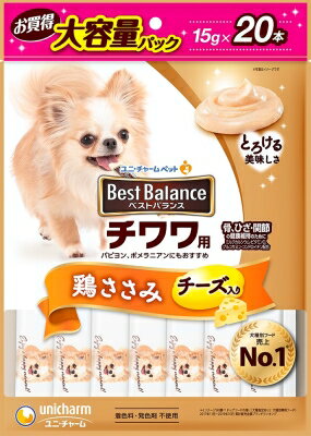 ベストバランス おやつ チワワ用 鶏ささみ 15gx20本