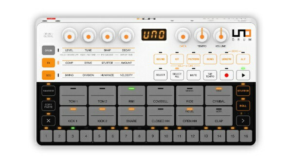 IKMULTIMEDIA アイ・ケー・マルチメディア UNO Drum コンパクトアナログ/PCMドラムマシン 乾電池/USB駆動