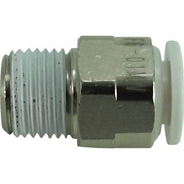 千代田通商 チヨダ ファイブメイルコネクタ W 白 6mm・R1/8 F601MW 1584570