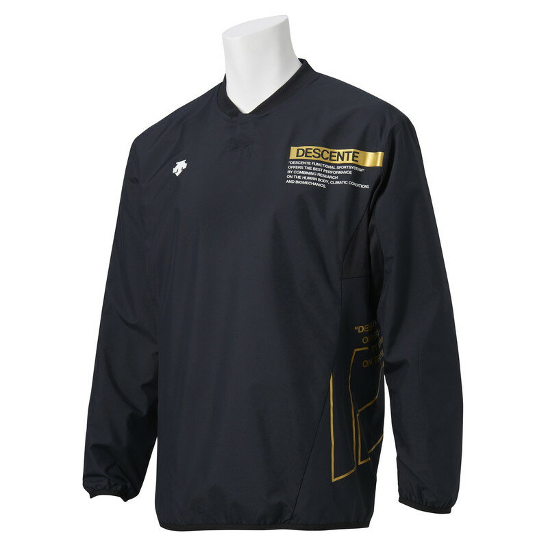 DESCENTE メンズ レディース バレーボールウェア シャツ ウォーマージャケット ブラック DVUSJF30 BK