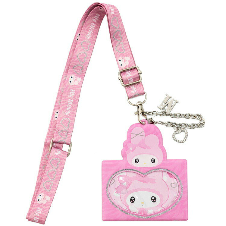 マイメロディ＆クロミ　ツインアイドルシリーズ　ネックストラップ付きカードケース　マイメロディ