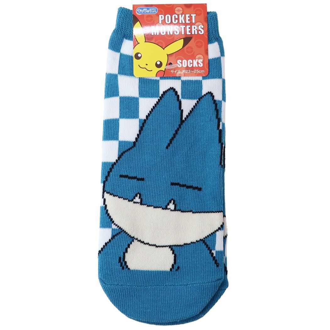 ポケットモンスター 女性用靴下 レディースソックス ゴンベ チェック ポケモン スモールプラネット キャラックス 大人向け 男の子 女の子 ギフト