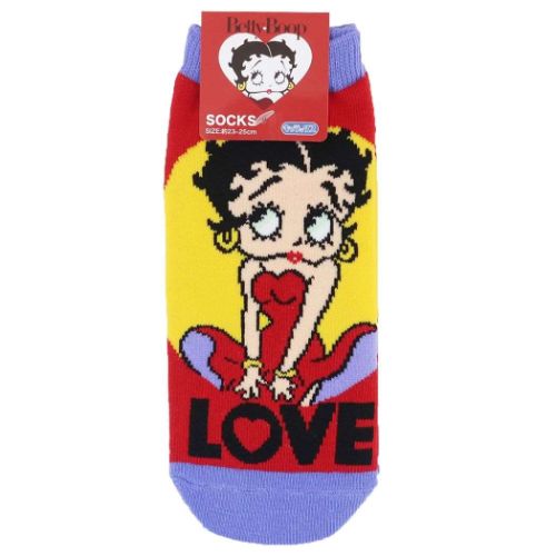 ベティブープ 女性用靴下 レディースソックス ラブ BETTY BOOP スモールプラネット キャラックス 大人向け