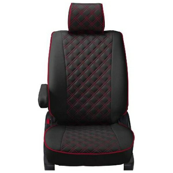 クラッツィオ clazzio シートカバー キルティングタイプ ホンダ n-box / カスタム 2wd / 4wd ブラック レッドステッチ eh-0323