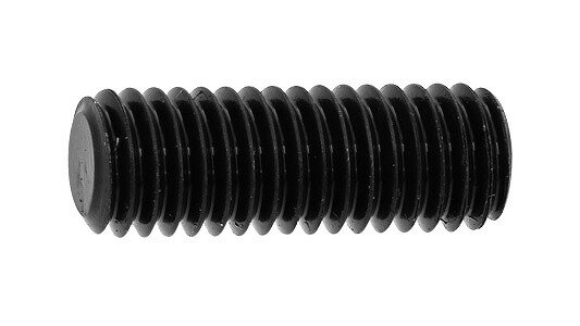 鉄 SCM435 /酸化鉄被膜 ホーローセット 平先 M12×32