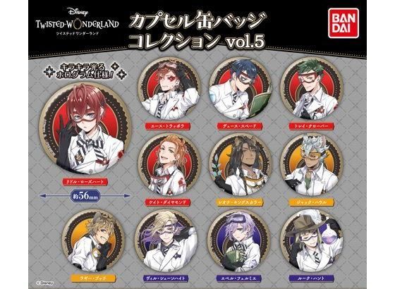 ディズニー ツイステッド ワンダーランド カプセル 缶バッジ コレクション vol.2