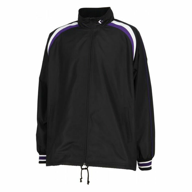 CONVERSE コンバース ウォームアップジャケット バスケットボール/スポーツジャージ O ブラック×パープル 1975 CB162506S