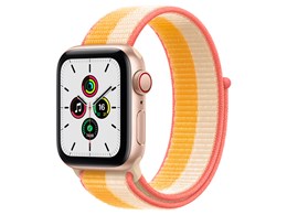 アップル Apple Watch SE 40mm ゴールドアルミ メイズ ホワイトスポーツループ GPS + Cellularモデル