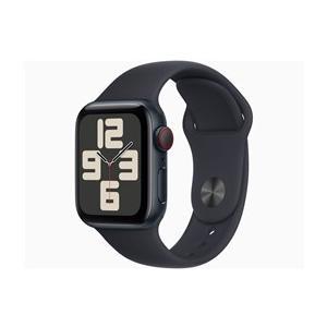 アップル Apple Watch SE 第2世代 40mm ミッドナイトアルミニウムケース ミッドナイト スポーツバンド S・M GPS+Cellularモデル