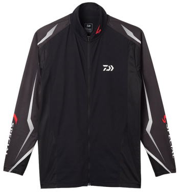 ダイワ ウェア DE-7222 スペシャル フルジップドライシャツ ブラック 2XL