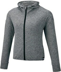 32MC086506XL ミズノ フルジップフーディ グレー杢・サイズ：XL mizuno 32MC0865 レディース
