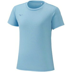 32MA1390-21-S ミズノ ナビドライ レディース Tシャツ スプラッシュブルー×ブルー・サイズ：S mizuno NAVIDRY 半袖