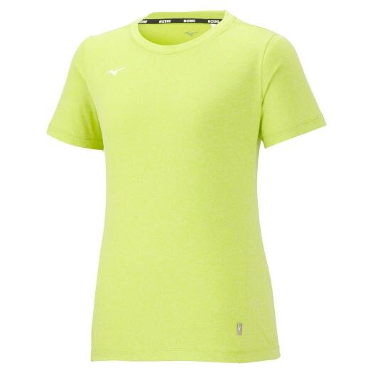 32MA231237M ミズノ Tシャツ 半袖 クルーネック ネオライム杢・サイズ：M MIZUNO