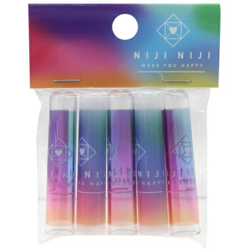 クーリア ニジ鉛筆キャップ ニジニジカラフル 5個