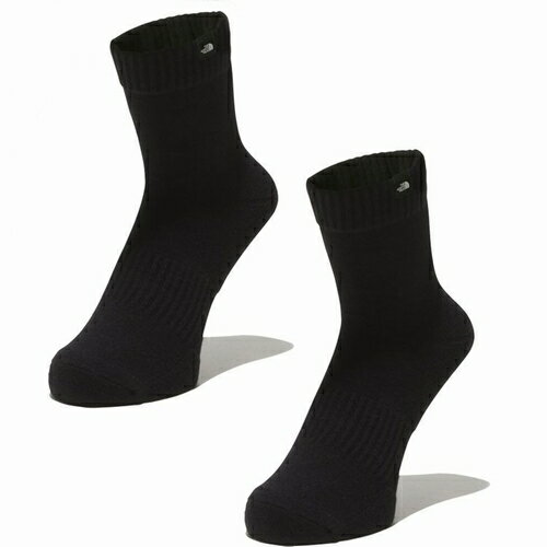 THE NORTH FACE ユニセックス TNF オーガニック 2P ソックス ブラック NN82082 K