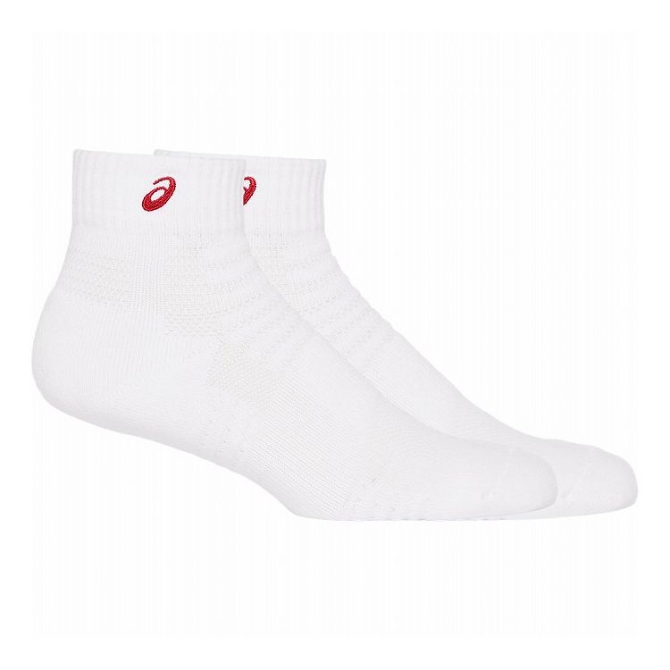 アシックス 4550456919426 3033B870 SOCKS13 BRILLIANT WHITE CLASSIC RED サイズ：L