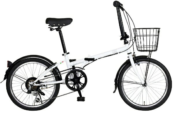 フィアット｜FIAT 折りたたみ自転車 FIAT FDB206 ホワイト 12231-12 外装6段 /20インチ