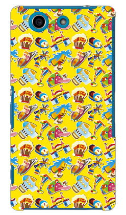 スマホケース 遊園地 イエロー produced by color stage / for xperia a4 so- /docomo  coverfull