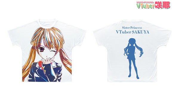 VTuber咲耶 咲耶 Ani-Art フルグラフィックTシャツ ユニセックス グッズ L