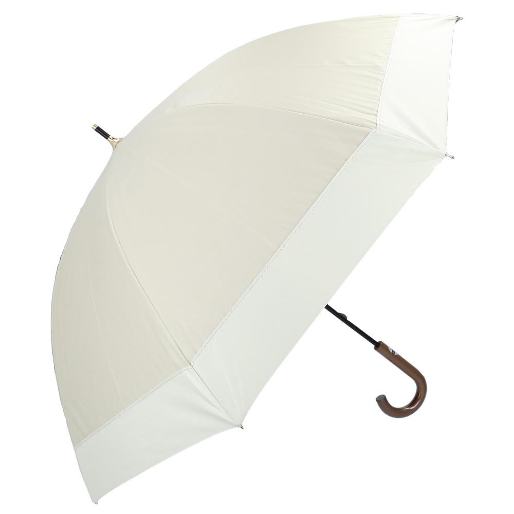 50HIRAKIMUJI-1A-2D MKN エムケーエム 手開き傘 ブラックコーティング 晴雨兼用 無地切継ぎ 50cm ベージュ