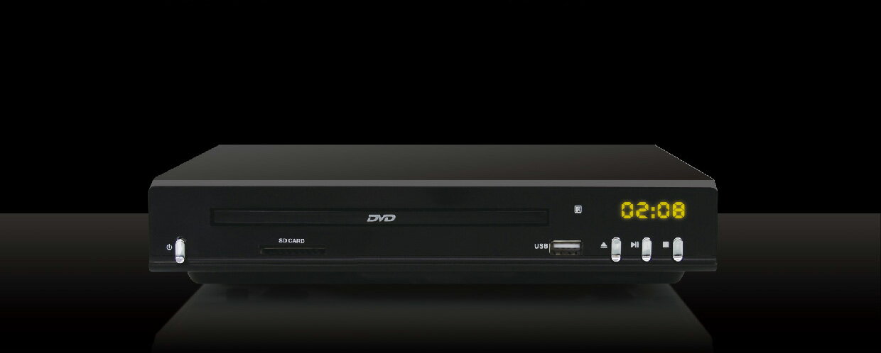 SD＆USBスロットル搭載DVDプレーヤー 録音機能搭載 HR-DV201BK REAL LIFE JAPAN リアルライフジャパン