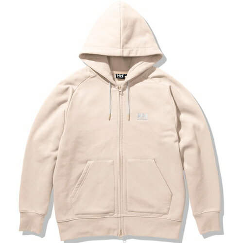 ヘリーハンセン HELLY HANSEN レディース パーカー HHロゴフルジップスウェットフーディー HH Logo Full-zip Sweat Hoodie アイボリー HE32275 IV